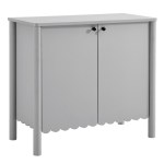 Emmeline 35" 2-Door Scalloped Sideboard Cabinet - Image 2