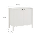Emmeline 35" 2-Door Scalloped Sideboard Cabinet - Image 22