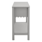 Emmeline 3-Drawer Scalloped Console Table - Image 5