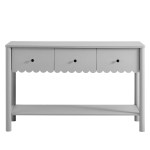 Emmeline 3-Drawer Scalloped Console Table - Image 6