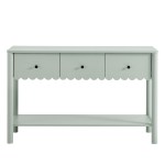 Emmeline 3-Drawer Scalloped Console Table - Image 14