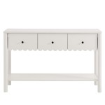 Emmeline 3-Drawer Scalloped Console Table - Image 22