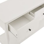 Emmeline 3-Drawer Scalloped Console Table - Image 23