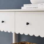 Emmeline 3-Drawer Scalloped Console Table - Image 25