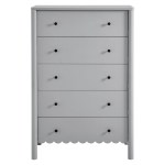 Emmeline Scalloped 5-Drawer Chest - Image 4
