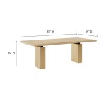 Piston 82" Rectangular Wood Dining Table - Image 6