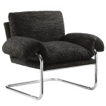 Ansel Boucle Fabric Accent Chair - Image 2