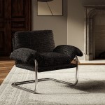 Ansel Boucle Fabric Accent Chair - Image 9