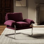 Ansel Performance Velvet Accent Chair - Image 18