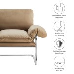 Ansel Performance Velvet Accent Chair - Image 22