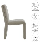 Emory Fabric Upholstered Dining Side Chair - Image 9