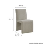 Emory Fabric Upholstered Dining Side Chair - Image 6