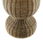 Zale 36" Marble and Seagrass Dining Table - Image 5