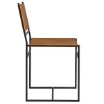 Thatcher Leather and Metal Dining Chair - Image 7