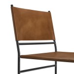 Thatcher Leather and Metal Dining Chair - Image 3