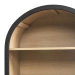 Evie Arched Wide Bookcase Display Cabinet - Image 7