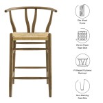 Amish Wood Counter Stool - Image 10