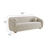 Holland 85" Chenille Fabric Sofa - Image 4