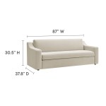 Liora Performance Velvet Sofa - Image 3