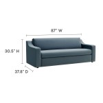 Liora Performance Velvet Sofa - Image 12