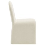 Junia Boucle Upholstered Arch Armless Dining Chair - Image 7