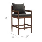 Remington Wood Counter Stool - Image 6