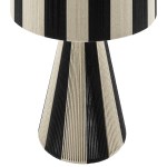 Renae Handwoven Cotton Thread Striped Table Lamp - Image 15