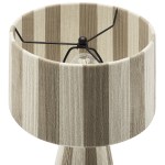 Renae Handwoven Cotton Thread Striped Table Lamp - Image 52