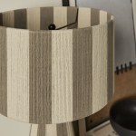 Renae Handwoven Cotton Thread Striped Table Lamp - Image 55