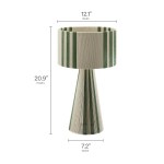 Gia Handwoven Cotton Thread Striped or Plain Table Lamp - Image 13