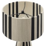 Gia Handwoven Cotton Thread Striped or Plain Table Lamp - Image 34