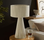 Gia Handwoven Cotton Thread Striped or Plain Table Lamp - Image 54