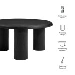 Mavina Round Mango Wood Coffee Table - Image 3