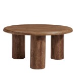 Mavina Round Mango Wood Coffee Table - Image 10