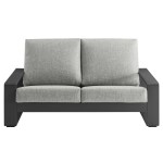 Lirienne Outdoor Patio Aluminum Loveseat - Image 33