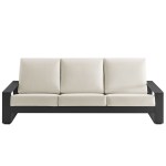 Lirienne Outdoor Patio Aluminum Sofa - Image 4