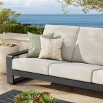 Lirienne Outdoor Patio Aluminum Sofa - Image 2