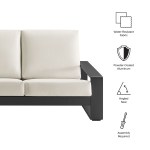 Lirienne Outdoor Patio Aluminum Sofa - Image 9