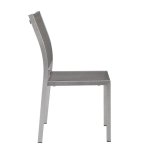 Shore Outdoor Patio Aluminum Side Chair Set of 2 - Image 4
