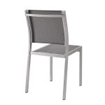Shore Outdoor Patio Aluminum Side Chair Set of 2 - Image 5