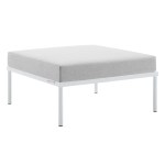 Harmony Sunbrella® Outdoor Patio Aluminum Ottoman - Image 2
