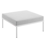 Harmony Sunbrella® Outdoor Patio Aluminum Ottoman - Image 3