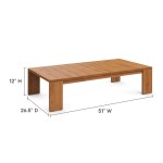 Tahoe Outdoor Patio Acacia Wood Coffee Table - Image 5