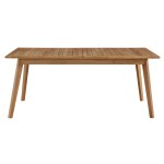 Vienna Outdoor Patio Teak Wood Extendable Dining Table - Image 6