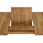 Vienna Outdoor Patio Teak Wood Extendable Dining Table - Image 9
