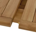 Vienna Outdoor Patio Teak Wood Extendable Dining Table - Image 10