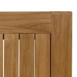 Vienna 34" Square Outdoor Patio Teak Wood Dining Table - Image 8