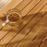 Vienna 34" Square Outdoor Patio Teak Wood Dining Table - Image 10