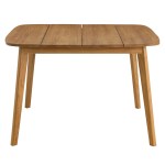 Vienna 5-Piece Outdoor Patio Teak and Rope Dining Set with Armless Chairs - Image 9