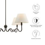Wave Squiggle 4-Arm Pendant Light - Image 5